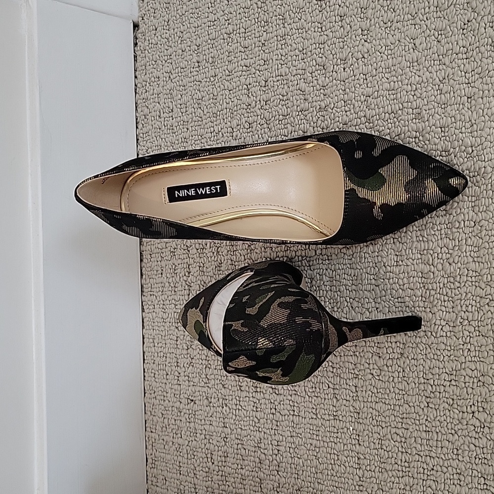 Brand new camo Nine West heels - Picture 2 of 4